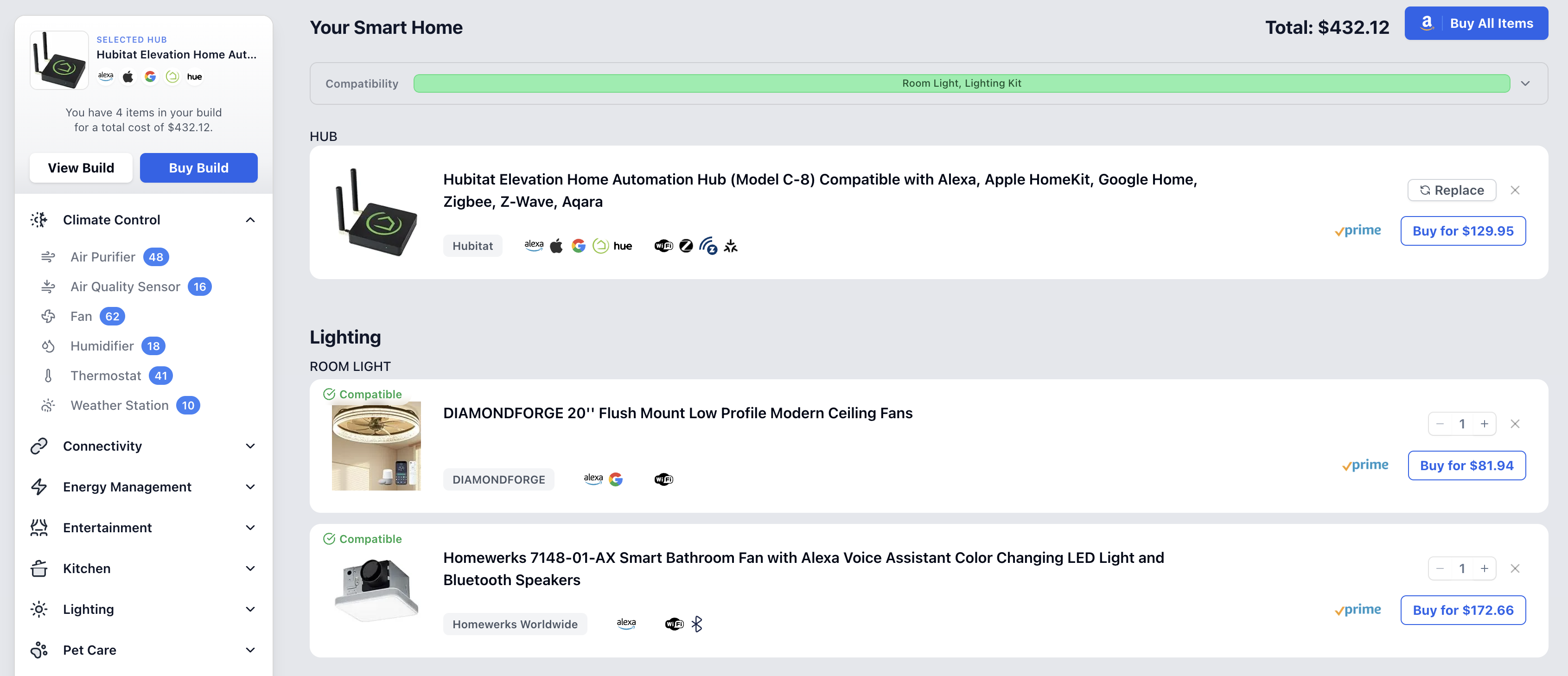 Smart Home System Builder