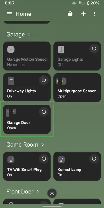 Smartthings Garage Door Opener, Smartthings Garage Door Sensor