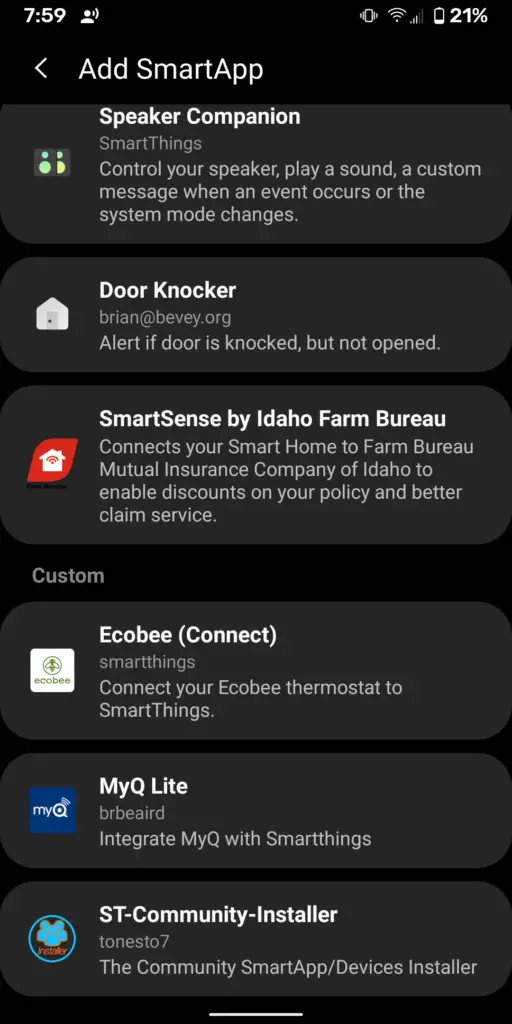 Smartthings Garage Door Opener Integration With Myq Smart Home Pursuits