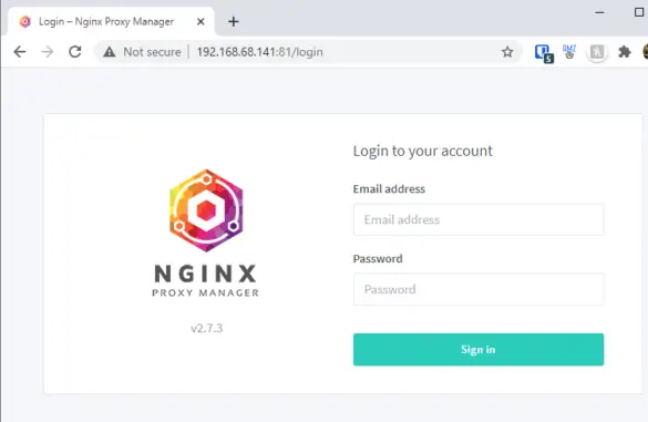 Install Nginx Proxy Manager