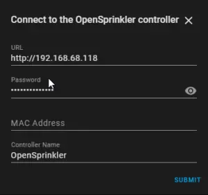 opensprinkler login ssh