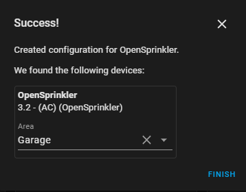 opensprinkler change password