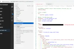 Edit Home Assistant Config Files in a Browser using VSCode