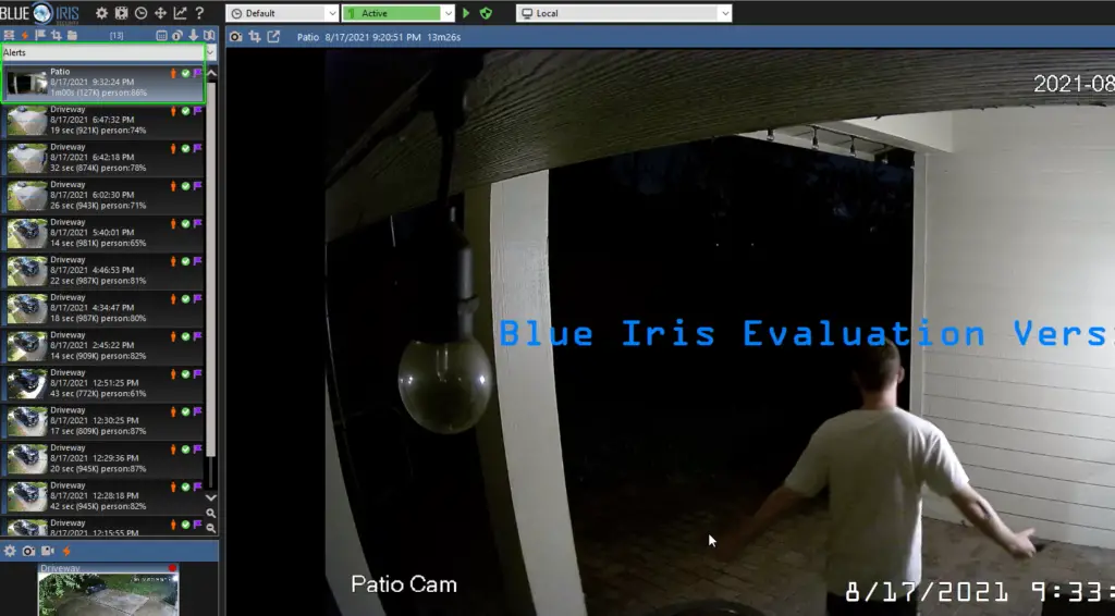blue iris video viewer