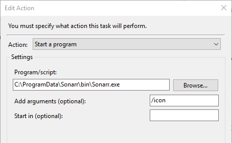 install sonarr through python