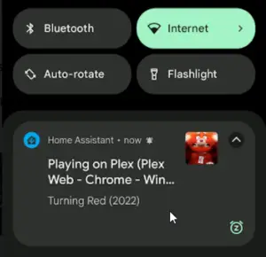 Simple Home Assistant Notification when Plex is Playing