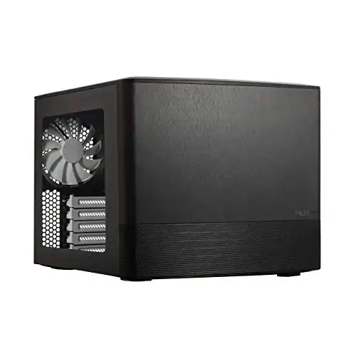 Fractal Design Node 804 – Black – Cube Compact Computer Case – mATX – High Airflow – Modular Interior – 3X Fractal Design Silent R2 120mm Fans Included – USB ...