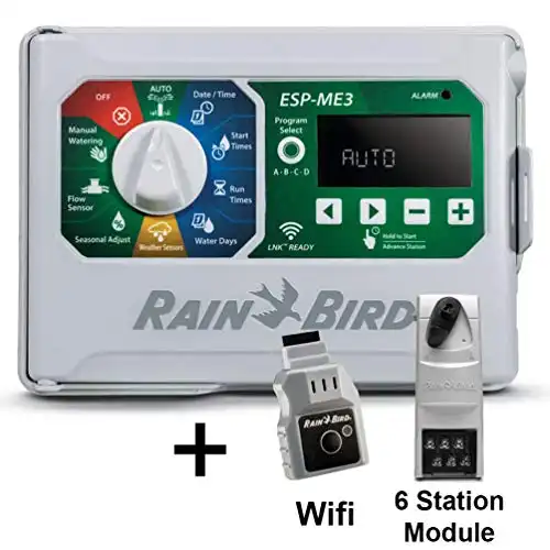 Rain-Bird Controller Indoor Outdoor Lawn Irrigation Sprinkler Timer ESPME3 (+ WiFi + 1 Module)